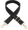 Whakano Verstellbar Schultergurt für Taschen,3,8cm Breit Taschengurt,Längenverstellbarer 75-145cm Schulterriemen,Ersatz Taschenriemen Schultergurt,für Duffel Laptoptasche,Schwarz,Goldschnalle