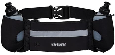VirtuFit VF05002 Flaschengürtel für Erwachsene, Unisex, Schwarz, Einheitsgröße