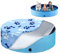 Opaltool Couverture de Piscine pour Chien, Motif Patte de Chien Bâche Protection pour Piscine Ronde Protection UV Pliable pour Chats Chiens Animaux de Compagnie Enfants Intérieur Extérieur