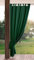 Eurofirany Garden Rideau Extérieur avec Onglet en Haut - 1 pc. Rideau Imperméable, Coupe-Vent, Fermeture Velcro, Rideau pour Pergola, Gazebo, Terrasse, Pavillon, 155x200 cm, Vert Foncé