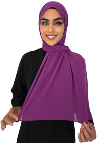 Medinah kopftuch moderne hijab kopftuch-Frauen Premium Chiffon Hijab Kopftücher, hijab aus leichtem Stoff- kopftuch damen 180X70cm groß, aus hochwertigem Stoff
