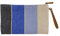 Vico Casa® VERSILIA Pochette mare donna, Borsetta spiaggia/Colore Blu/Pochette a mano da spiaggia 30x20cm con cerniera