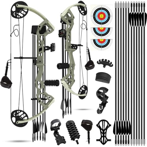 ZSHJGJR Dragon X6 Ensemble Arc à Poulies 15-30 lbs Tir à l'arc Set Arc Compound Kit Arc Composé pour Débutants Professionnel Arcs Compound Set Arc de Chasse Archery Compound Bow