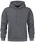 Furpazven Hoodie Herren Pullover Sweatshirt Jacquard Langarm Casual Kapuzenpullover Plaid Sweatjacke Kordelzug Kapuze mit Tasche Dunkelgrau XXL