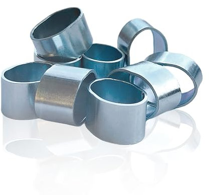 Dreamprint 10x Würgeklemme 10mm Klemme Pressklemme Expanderseil Planenseil Gummiseil Seil Seilklemme Stahl verzinkt