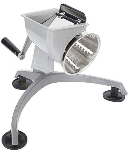 Vegetable Cutter with 5 Different Drums Blades, Manual Rotary Vegetable Grater, Food Processors for Cheese, Vegetables, Potatoes, Nuts, Onions, Salad