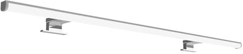 kalb Lumenia, LED Spiegelleuchte, LED Badezimmerleuchte, 100cm Spiegellampe, IP44, chrom, Spiegel & Schrankmontage, energiesparend, blendfrei, 230VAC, zwei Montagefüße, extra stabil (Neutralweiß)