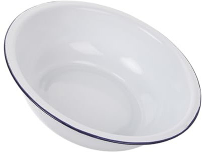 Angoily Emaille-schüssel Für Essenszubereitung Servierschüssel Aufbewahrungsbehälter Rührschüssel Küchenwaschbecken Salatschüssel Nudelschüssel Suppenschüssel Teigrührschüssel Emaillegesch