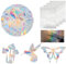 46 Stück Prism-Fenster-Abziehbilder Regenbogen Fensterfolie Fenstersticker Sonnenfänger Prisma Fensteraufkleber Anti Kollisions Fenster Aufkleber PVC Anti-Kollisions-Aufkleber für Schlafzimmer