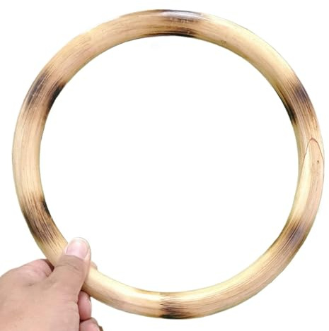 Wing Chun Ring Rattan Stick Trainer Grip Strengthener Traditionelle Kung Fu Trainingsgeräte Indonesisches Achat Rattan Holz Handgelenkkraftübung 21.6 cm