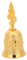 DIKACA Hand Ring Bell Jingle Please Doorbell Sign Christmas Hand Bell Welcome Indoor Decorative Please Sign Use Ringer Party Bunco Merry Call Zinc Alloy Golden