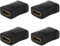 Iyalezirk 4X Acoplador adaptador de cambio de género F/F para HDTV