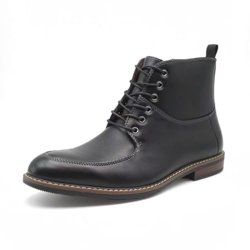 Finishing & Sewing Herren Norwegische Derby-Stiefel, Moc Toe Design mit seitlichem Reißverschluss