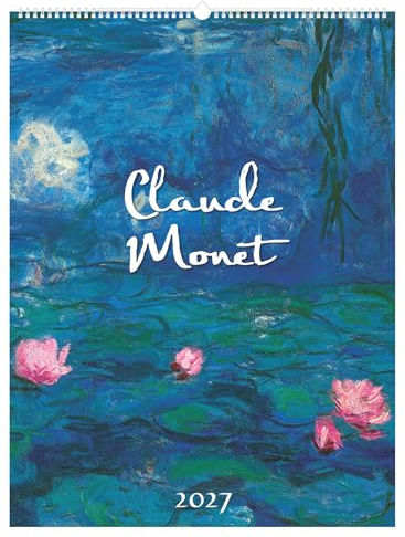 Claude Monet 2027: Kunstkalender 42x56 cm mit Meisterwerken des Impressionismus und sprachneutralem Kalendarium