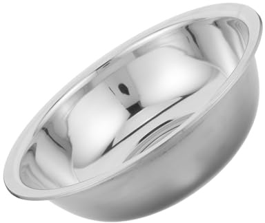 RUNROTOO Foot Bath Basin with Improved Blood Circulation and Promoting Comfort Soak Pan 35cm Stainless Steel round Modern Sleek Design Foot Spa Soak Tub for Home and Spa Use