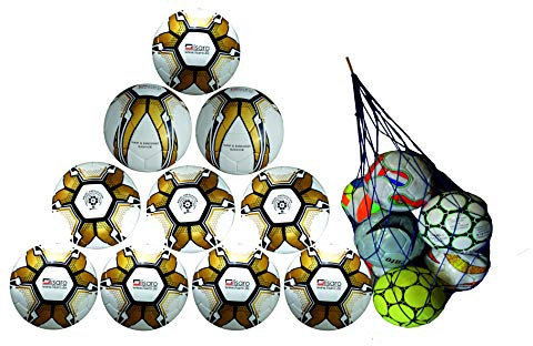 Lisaro Top Fussball Gr. 5 Top-Training Fußball, 10 bälle+ Gratis Ballnetz