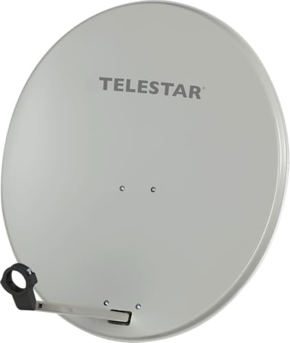 Telestar Digirapid 60 S SAT-Spiegel (60 cm Stahl-Spiegel, Masthalterung, 40mm LNB-Halterung) lichtgrau