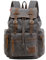 Yimidear® Canvas Rucksack Vintage Rucksack Schulrucksack Retro Rucksack Daypack Backpack Lederrucksack Wanderrucksack Reisetasche Laptoprucksack für Herren Damen Jungen Mädchen