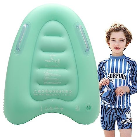 Pratvider Aufblasbares Bodyboard,Schwimmbrett für den Sommer Schwimmen Lernen | Strände, Seen, Ozeane Kickboard-Poolzubehör zum Schwimmen, Schwimmen, Surfen, Spielen
