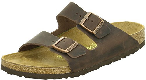 Birkenstock Arizona Habana, Oiled Leather, PIANELLE Unisex-Adulto, 43 EU