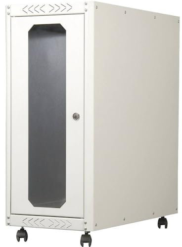 DIGITUS PC-Schrank - IP20 - Abschließbar - Auf Rollen - Innenabmessungen 583x246x550 mm - Passive Belüftung - Grau