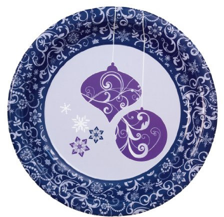 Sigel ZB457 lila Pappteller für Weihnachten, 23 cm, 10 Stück