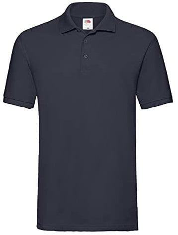 Fruit of the Loom, Premium-Polohemd für Herren, Kurzarm Gr. XXL, Dunkles Marineblau