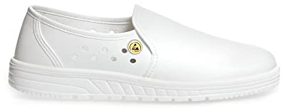 ABEBA 32370 AIR CUSHION ESD Loafer, O1, SRA, Weiß, Größe 40