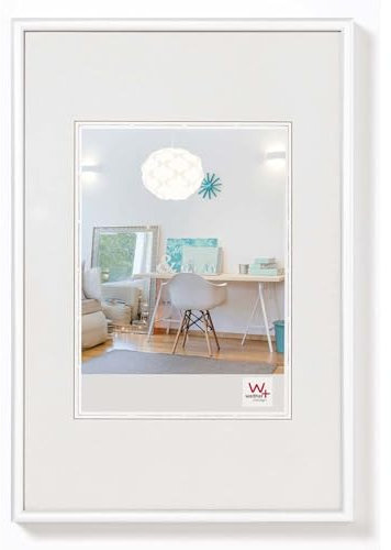 walther design Bilderrahmen weiss 13 x 18 cm New Lifestyle Kunststoffrahmen KV318W