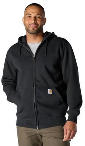 Carhartt Men's Paxton Full-Zip Sweatshirt, Black, Large