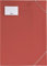 Brunnen 104705324 Sammelmappe FACT!pp (A3, transluzente PP-Folie, mit Gummizug, mit Namensschild) hochrot