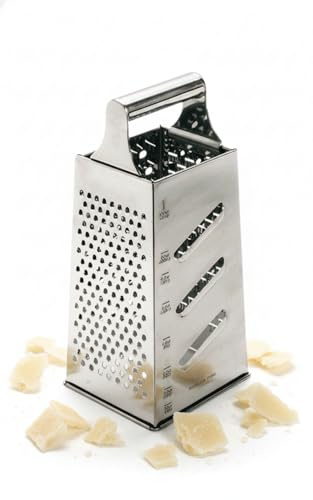 La Bonne Graine 4-zijdig rvs H 255mm Tellier N3751 Reibeisen aus Rostfreiem Edelstahl Silber