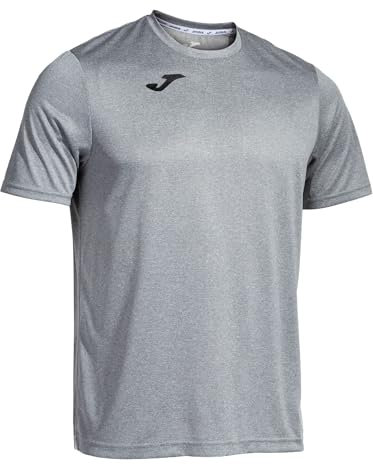 Joma Men's Combi M/C Combined Short Sleeve T-Shirt, Melange Grey, L EU