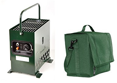 Gazcamp Heatbox 2000 grün 30 mbar Set * Tasche grün/Regler * Zeltheizung Campingheizung Anglerheizung Jadgheizung