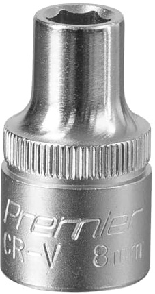 Sealey S1208 Walldrive Socket 8Mm 1/2Sq Drive