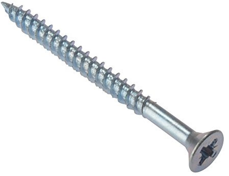 ForgeFix General-Purpose Twin Thread Screws | 2 1/2 x 8 | Zinc Plated | Box 200