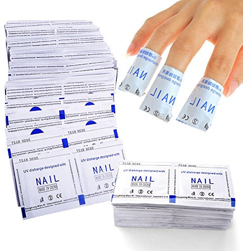 50/100/150/200pcs Gel Polish Remover Wraps Pads Foil Nail Art Cleaner Manicure w/ Acetone (200pcs)