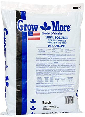 Grow mehr 5010 alle Zweck Dünger 20–20–20, 11,3 kg