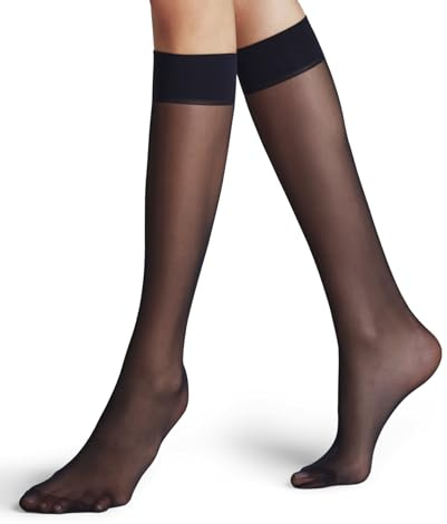 FALKE Women's Matt Deluxe 20 DEN Knee-High Pop Socks Sheer Transparent Plain Elegant With Comfort Tops For A Soft Grip On The Leg Extra-Fine Seam At The Toes Fine Soft Yarn 1 Pair