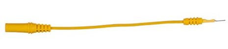 KS Tools 150.0973 4,0 mm Eingangsbuchse auf 0,8 mm Prüfadapterstecker flach (gelb)