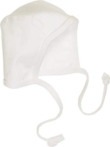 Playshoes Unisex Kinder Erstlingsmütze Interlock Baby Beanie Mütze, Weiß, 50-56 EU
