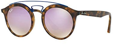Ray-Ban Unisex-Erwachsene Gatsby I Brillengestelle, Braun (Matte Havana/Mirrorgradientlillac), 49