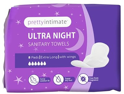 Pretty Intimate Ultra Night 8 Sanitary Towels