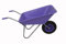 Purple Threeway Bull Barrow Picador Plastic Wheelbarrow