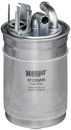 HENGST - Kraftstofffilter H126WK - Hochwertiger Kraftstoff-Leitungsfilter für KFZ - Entfernt Staub und Schmutz aus Otto- oder Dieselmotoren - Schützt das Einspritzsystem