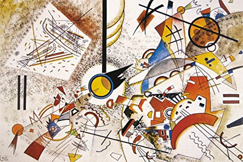 1art1 Wassily Kandinsky Poster Ohne Titel, 1923 Bilder Leinwand-Bild Auf Keilrahmen | XXL-Wandbild Poster Kunstdruck Als Leinwandbild 120x80 cm