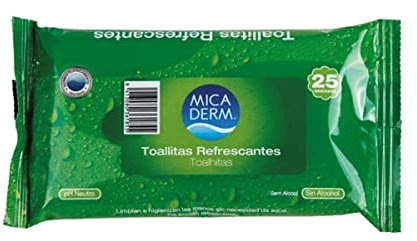 Marca Blanca - Micaderm Toallitas Refrescantes, 25 toallitas