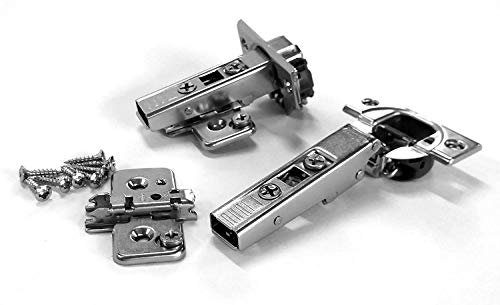 Blum Blum Blumotion Soft-Close-Scharniere, 110 Grad, selbstschließend, mit Montageplatten (komplett – Overlay – 8 Stück)