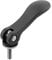 KIPP - Bedienteile | Normelemente K0006.2511110X50 Leva eccentrica Regolabile Acciaio Inossidabile, Alluminio Nero, M10X50