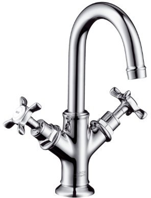 Hansgrohe 16505820 Axor Montreux Zweigriff Waschtisch Armatur für Handwaschbecken DN 15, brushed nickel